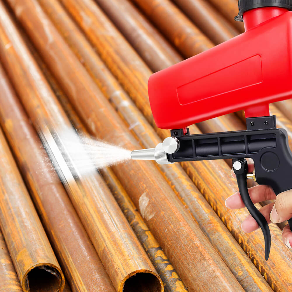 Adjustable Pneumatic Sandblasting Tool with 21lb Capacity