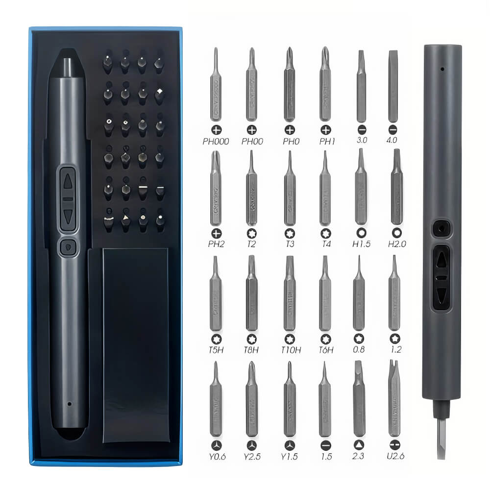 Mini Electric Screwdriver Set with USB-C Rechargeable Battery
