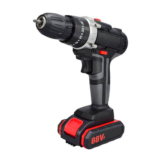 21V Cordless Drill with 2 Batteries and Accessories